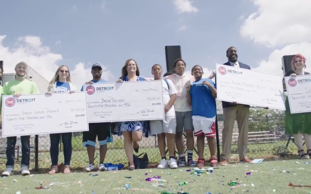 Tom Gores, SAY Detroit youth announce four Detroit non-profits to share $100,000 donation