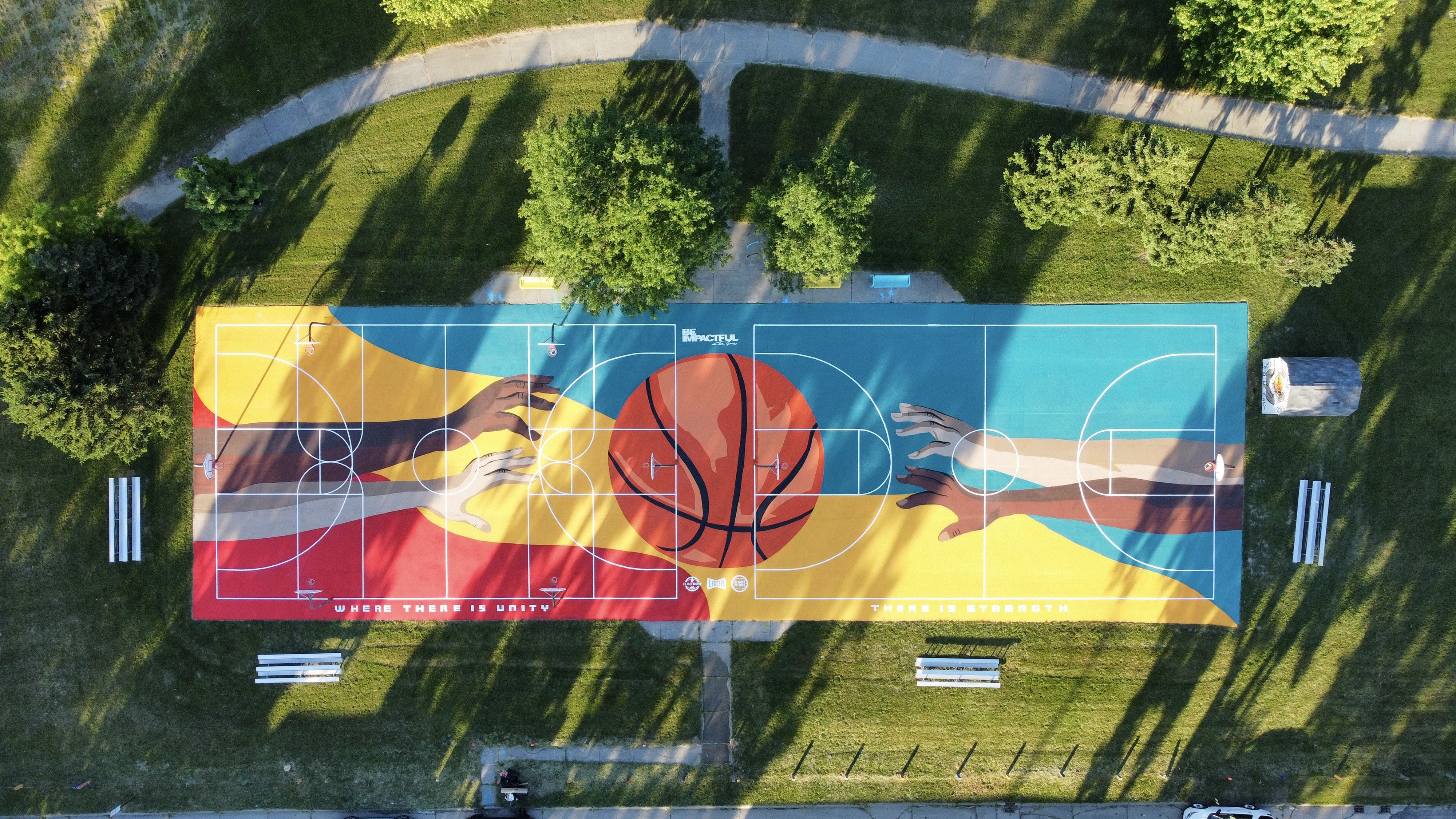Tom Gores’ FlintNOW Foundation Joins Forces With Flint Artist, Local Advocates And Parks Officials To Renovate Basketball Courts In Genesee County
