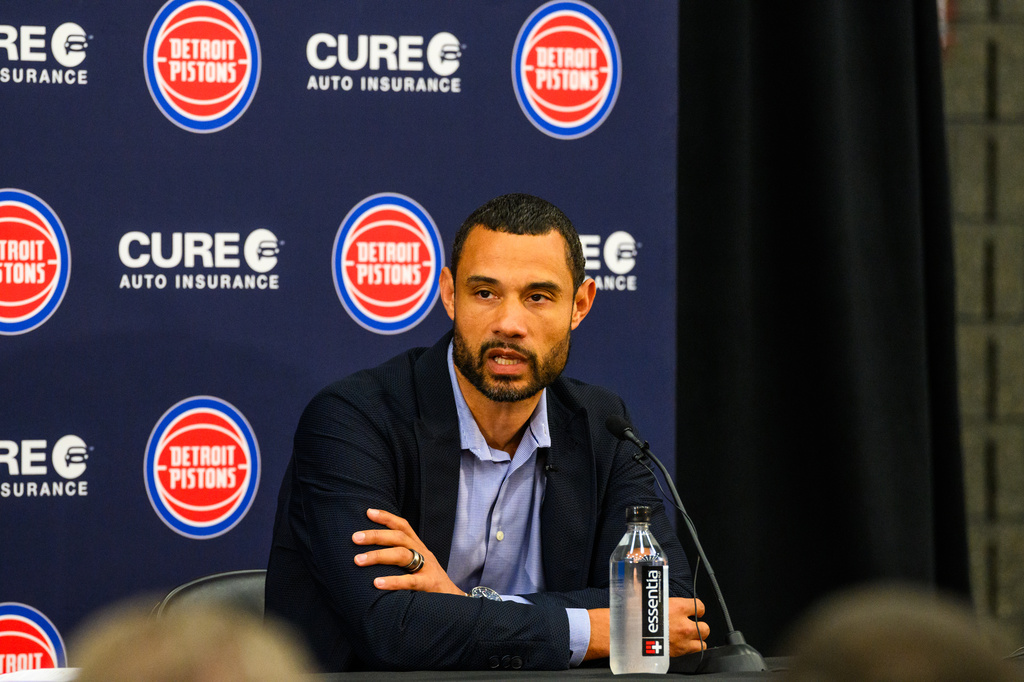 Detroit Pistons owner Tom Gores introduces new President of Basketball Ops Trajan Langdon: ‘He is what I’m looking for in a leader’