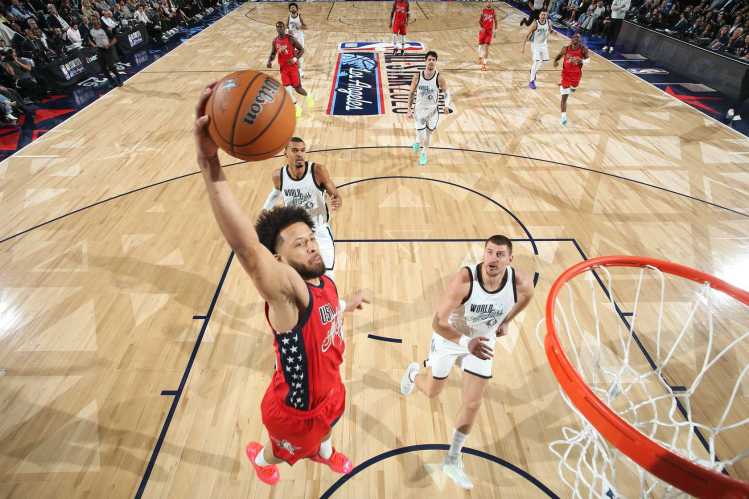 Cade Cunningham at 2026 NBA All-Star game.